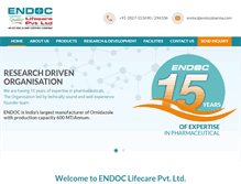 Tablet Screenshot of endocpharma.com